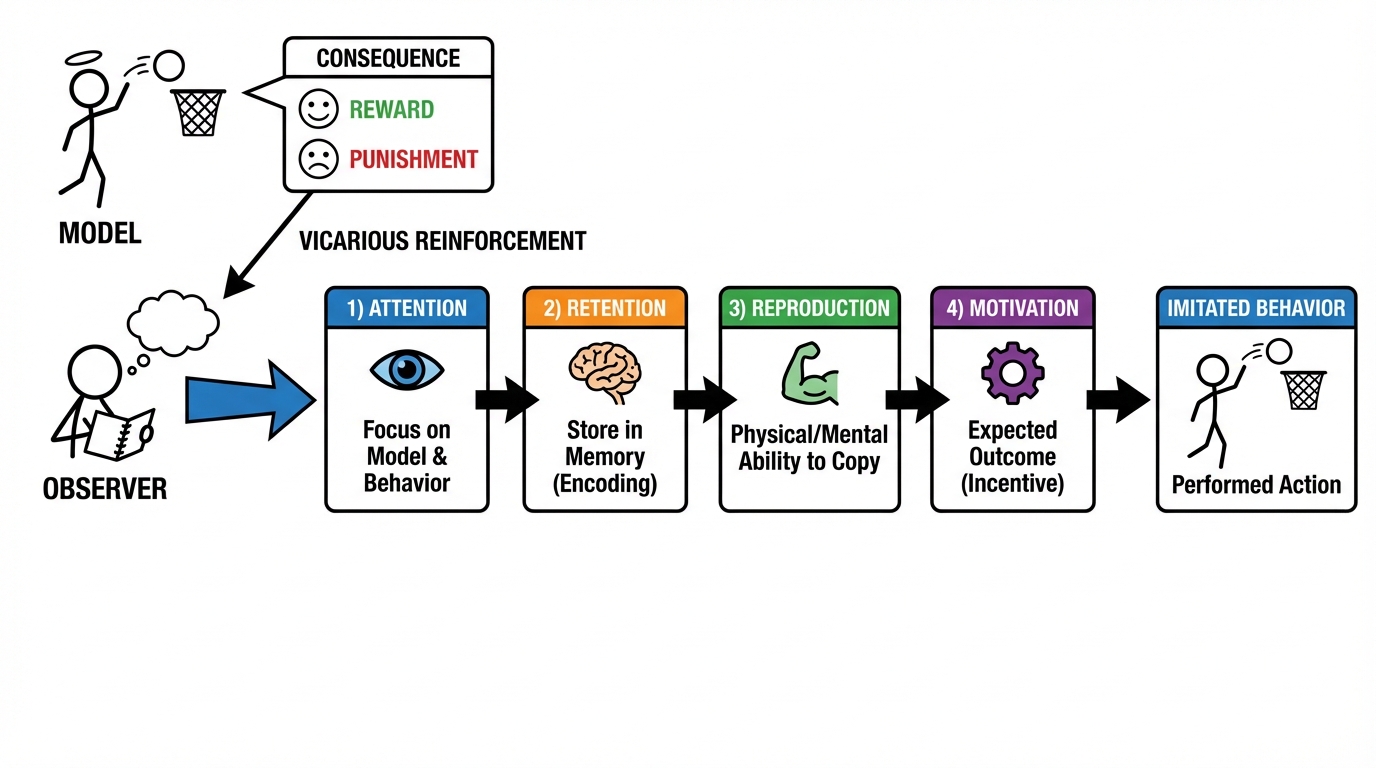 Vicarious Reinforcement Social Learning Theory