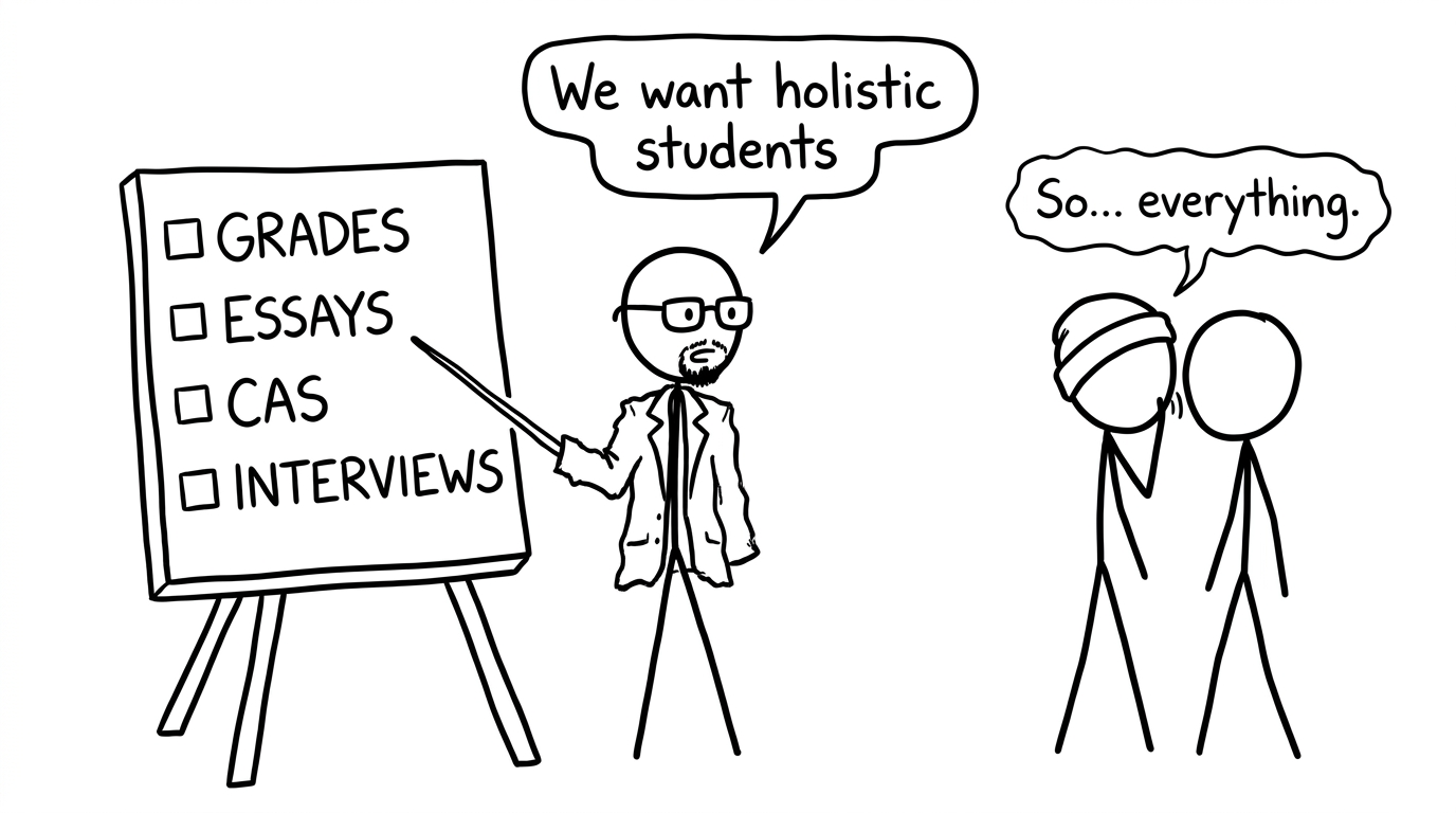 Holistic checklist professor comic