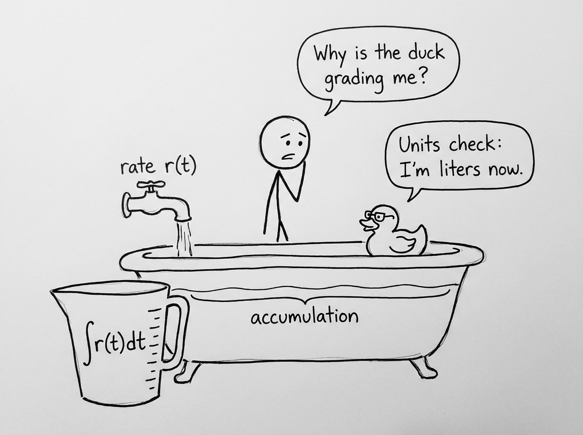 Bathtub accumulation comic