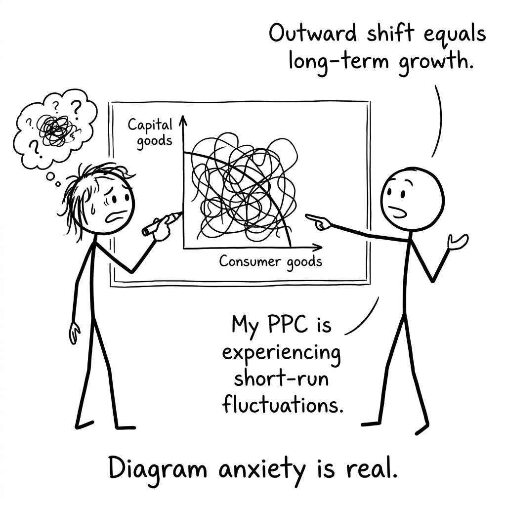 PPC spaghetti diagram anxiety comic