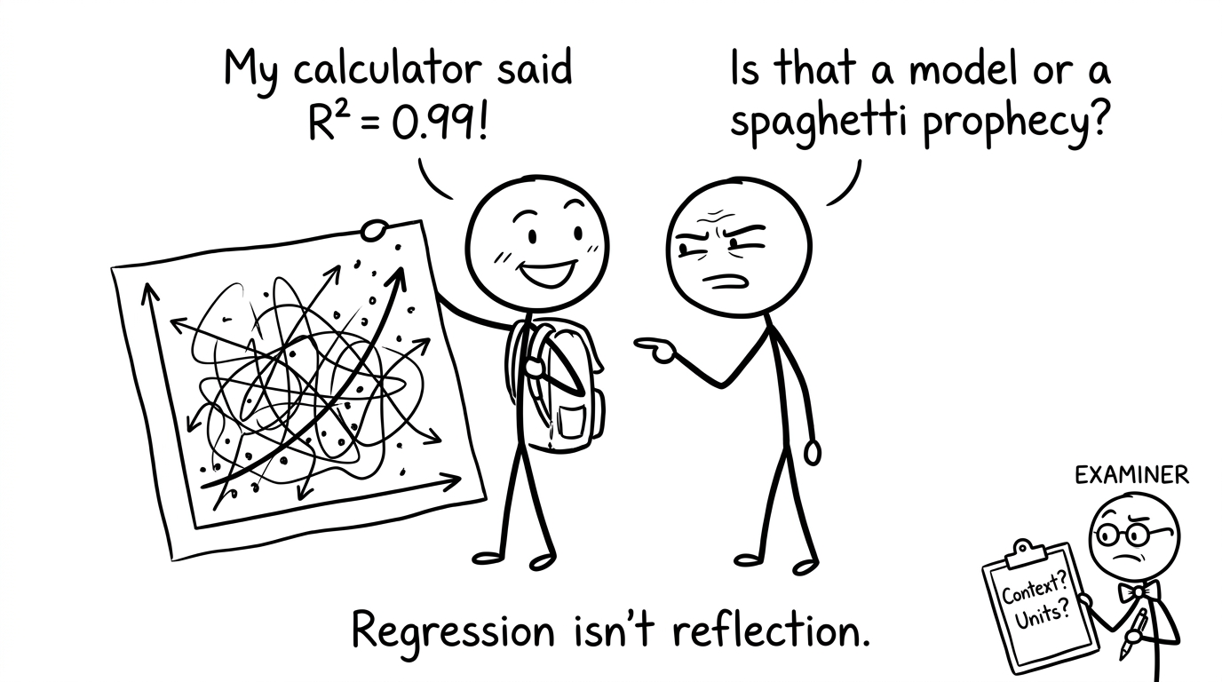 Regression isn't reflection -- comic