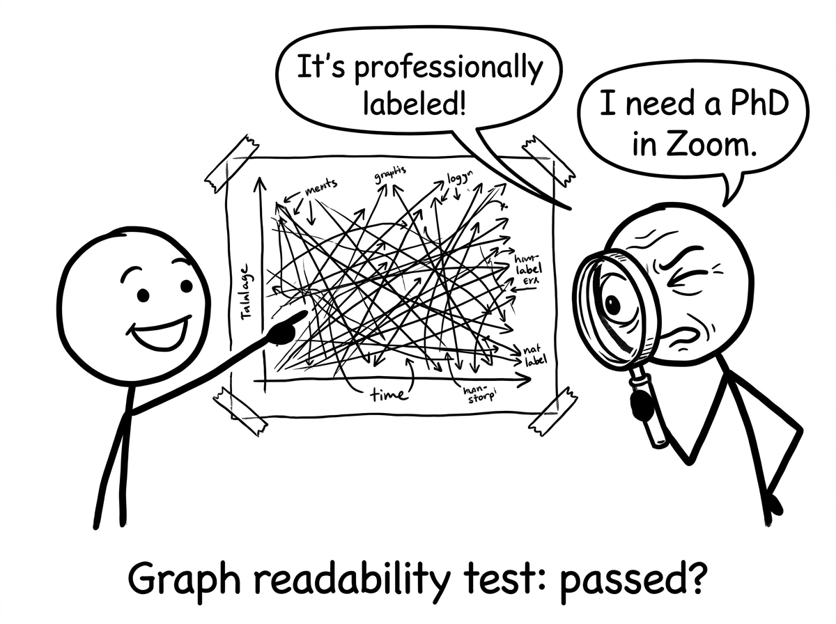 Student vs examiner graph readability
