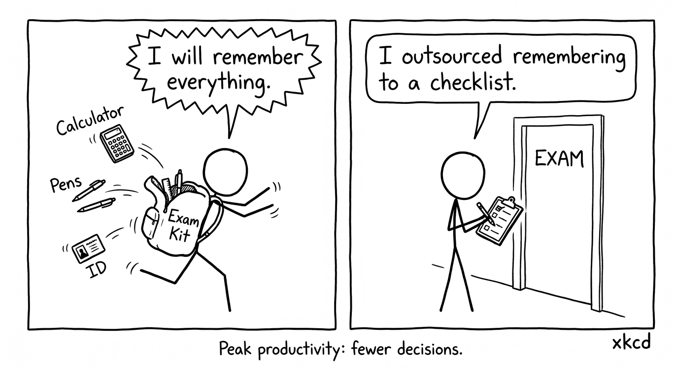 Checklist outsourcing comic