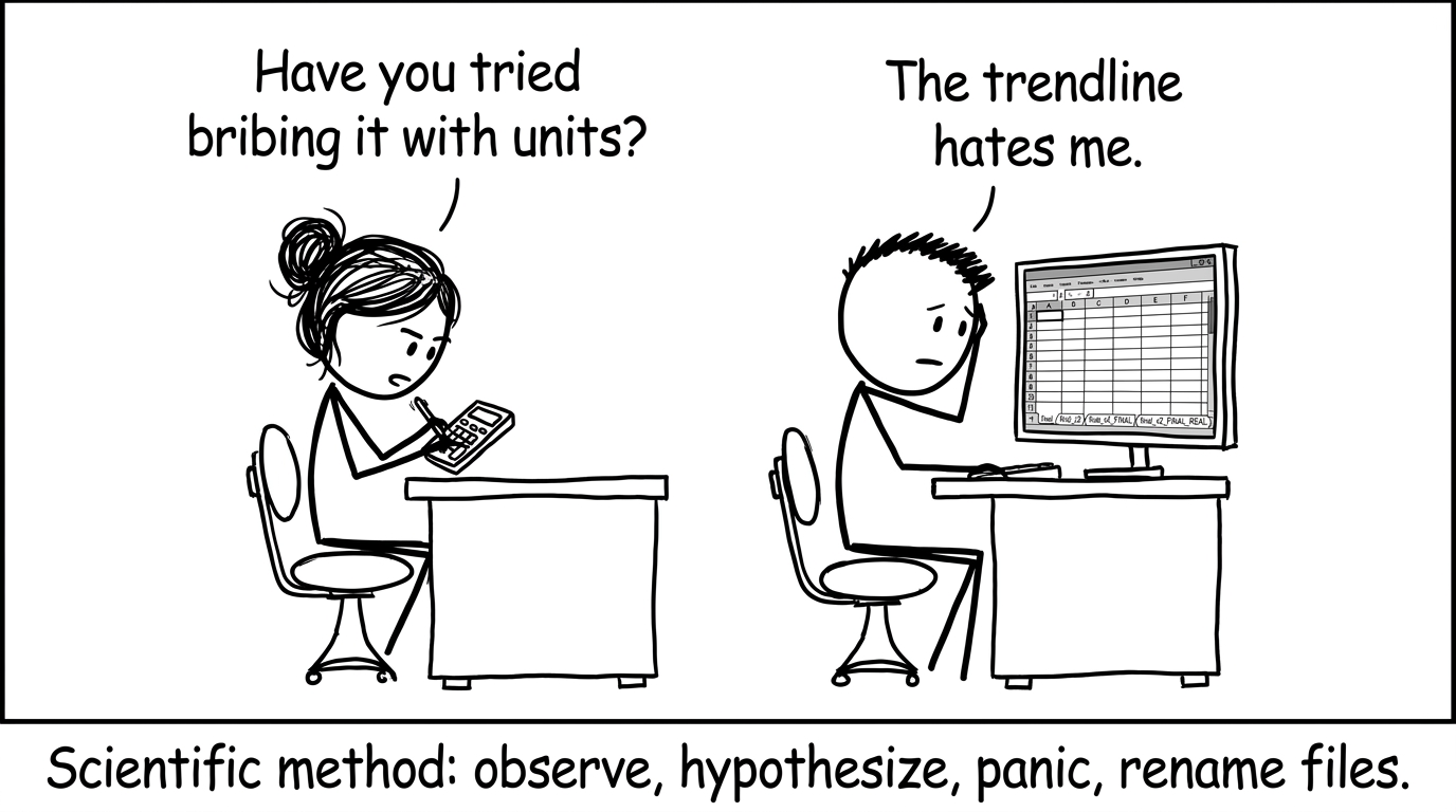 Spreadsheet chaos during data analysis
