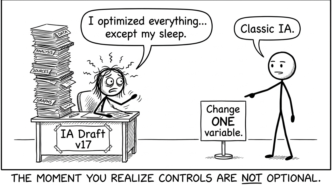 A student learns the one-variable rule in IA land