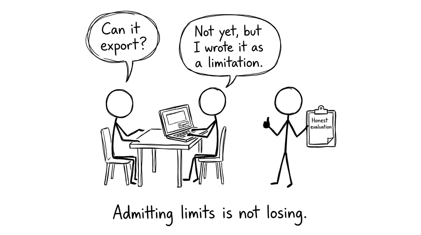 Admitting limits is not losing.