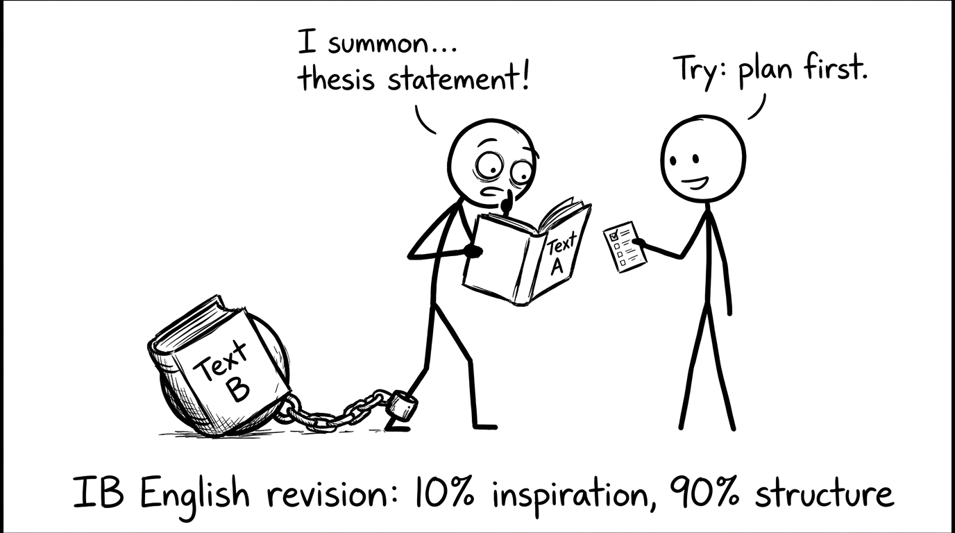 IB English revision: 10% inspiration, 90% structure
